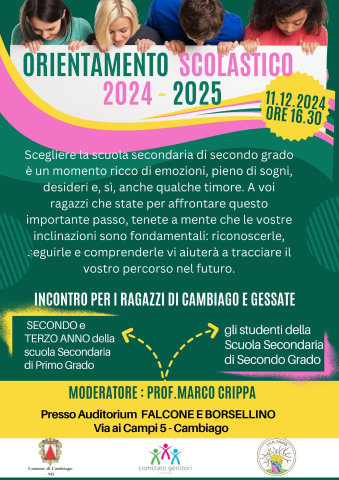 Orientamento scolastico 2024/2025